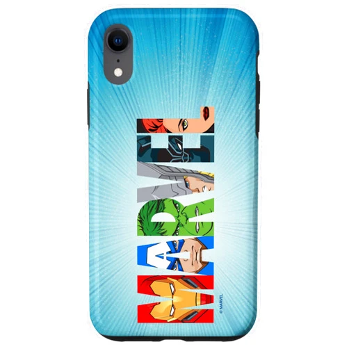 Marvel iPhone XR Marvel Logo Avengers Super Heroes Case