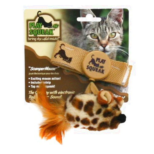 OurPet's OurPets Play-N-Squeak Scamper Mouse Squeaking Cat Toy