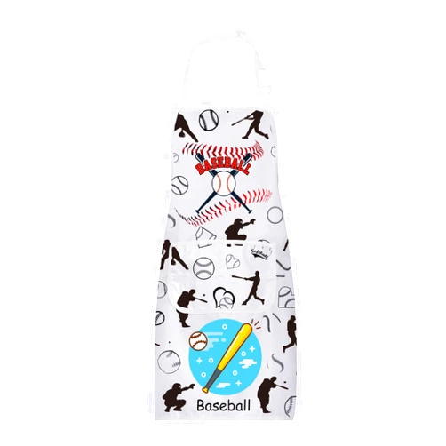 FUSTMW Baseball Apron with Pockets Baseball Gifts for Baseball Lovers Apron Baseball Cooking Kitchen Baking Chef BBQ Apron