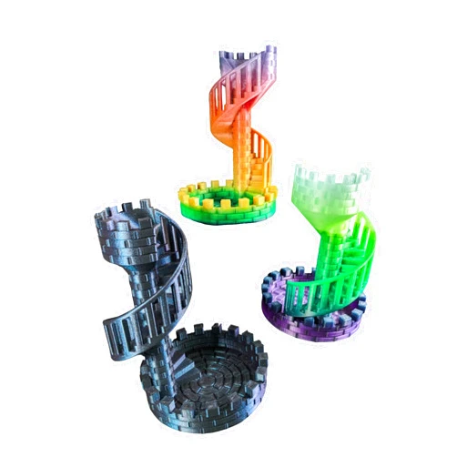 Atlantis Designs Art Medieval Dice Tower |RPG games | D&D style games | Unique Dice-Rolling Experience | Accessory for Board Games | Tabletop Games and Dice Rolling Games (Random Colors, Tower Only)