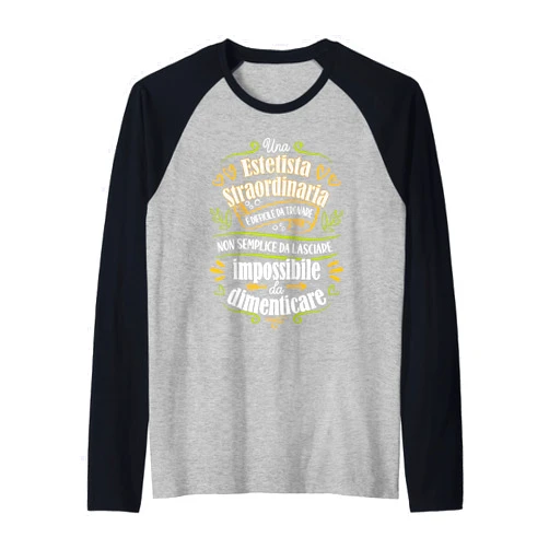 Buoni Idee Regalo Amica Estetista Personalizzati Estetista Straordinaria Idee Regalo Per Estetista Originale Raglan Baseball Tee