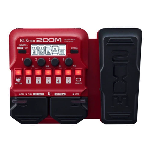 Zoom B1X FOUR Bass Multi-Effects Processor with Expression Pedal