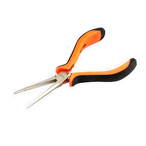 Edward Tools 4.5” Mini Long Nose Needle Nose Pliers - Hard Carbon Steel Jaws - Spring Loaded Design for Easier Use - Ergo Soft Handle - Long Reach - Jewelry Pliers, Bead Pliers, Craft Pliers (1)