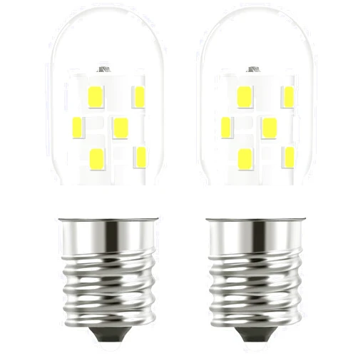CloudMi Microwave Light Bulbs Under Hood Stove Top 3W E17 LED Replace 8206232A 40 Watt Appliance Incandescent Bulbs Cool White 6000K, Over Range Lights fit for Whirlpool Maytag GE KEI Stove Hood, 110-130V