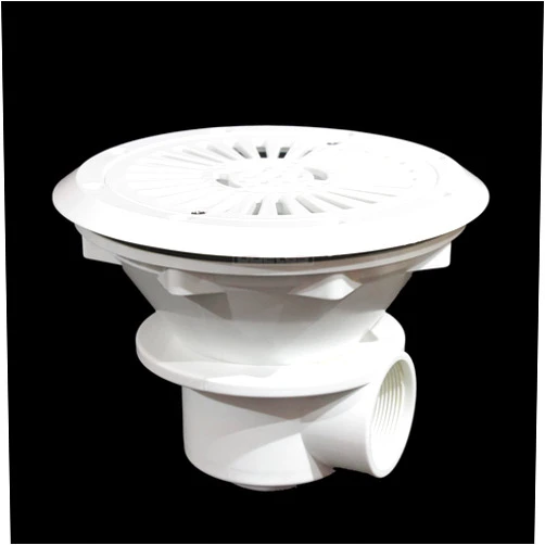 GOETAS Vinyl Pool MainDrain Liner Pool Main Drain Floor Drain for Underground Pool,Swimming Pool in-Ground Main Drain Floor Drain 2.0 inch Water Inlet Draining Accessory White