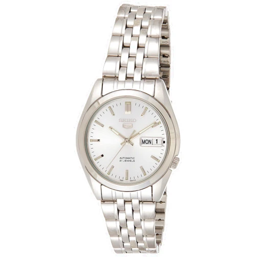 Seiko Men's SNK355K 5 Automatic Silver Dial Stainless Steel Watch