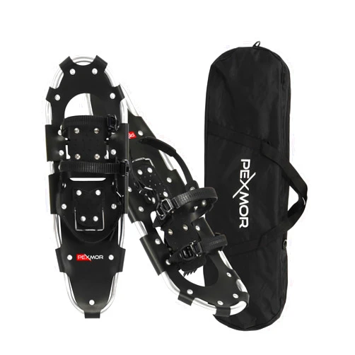PEXMOR 21''/25''/28''/30'' Lightweight Snowshoes for Men Women Youth Kids, Aluminum Alloy Terrain Snow Shoes with Adjustable Ratchet Bindings & Carrying Bag for Snowshoeing Hiking Climbing