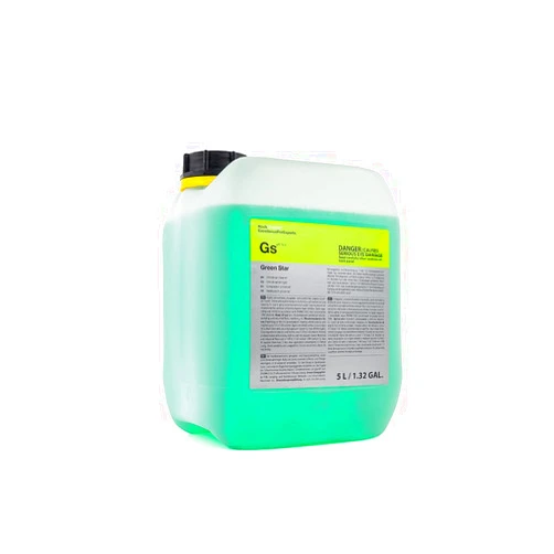 KOCHCHEMIE Green Star - Highly Concentrated Universal Cleaner; NTA, Phosphate, and Solvent Free, Clean Auto Interiors and Exteriors, Engines, Commercial, Home, and Industrial Use (5 Liters)