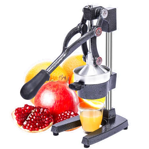 Gowintech Commercial Heavy Duty Cast Iron Hand Press Manual Orange Citrus Lemon Lime Grapefruit Pomegranate Fruit Juice Squeezer Machine Grey