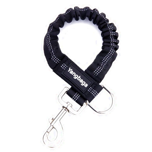Yangbaga Dog Leash Extender, Shock Absorber Bungee Leash Attachment, Durable Nylon Dog Tie Out Extension with Stainless Steel Swivel Clips
