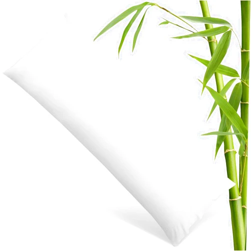 CozyLux Body Pillow Cover Cooling White Long Pillow Cases, 100% Rayon Derived from Bamboo Pillowcase with Envelope Closure, Soft Silky Breathable for Hot Sleepers & Night Sweats, 20x54 inches
