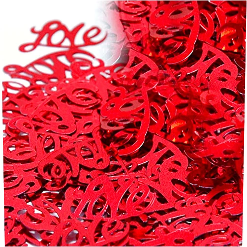 Jimmy Jem's Confetti Word Love Red - Retail Pack #7756 QS0
