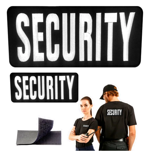 MOORDYSES Security Badge - Security Patch - Security Patches Velcro for Vest - Security Guard Badge - Security Officer Accessories 4