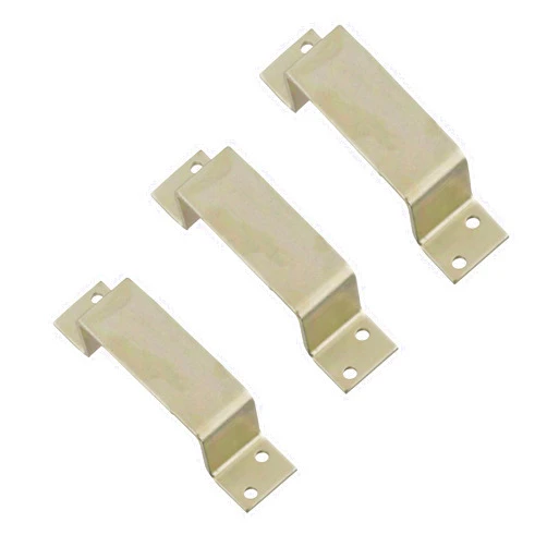 National Hardware National Mfg. N235291 Closed Bar Holder for Use with 2x4 for Doors, Zinc, 3 Pack