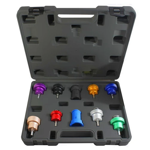 Mastercool 43305 10 Piece Cooling System Pressure Test Adapter Kit, 1 Pack