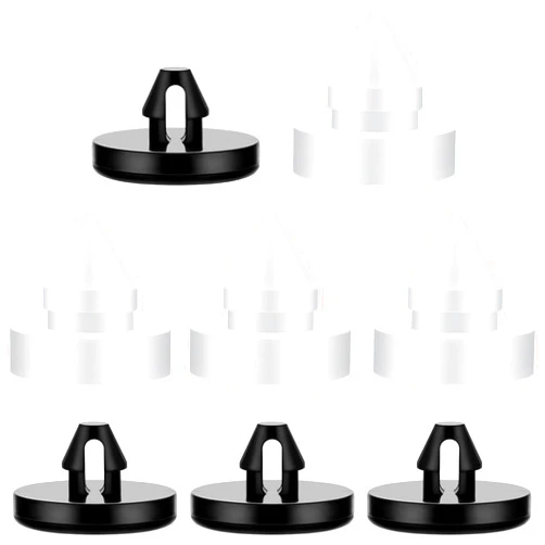 Tallew 8 Pieces Brake Pedal Stop Pad Rubber Brake Stoppers Automotive Clutch Pedal Stoppers Compatible with 90541-06036 46505-SA5-000 Black and White
