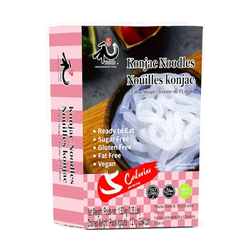 YUHO Shirataki Udon Noodles 8 Pack, Low-Calorie Udon, Gluten Free, Fat-Free, Keto Friendly, Low Carbs 1520g
