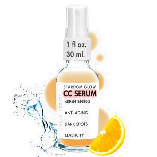 Bella Vérité. Bella Verite - Vegan, Stardom Glow CC Serum w/Vitamin C, Citrus Stem Cells, Caribbean Orange Oil and Chamomile Flower to Smooth Fine Lines & Wrinkles, Even Skin Tone, Hydrate 1 Fl Oz
