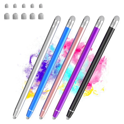 STYLUSLINK Stylus Pens for Touch Screens, StylusLink 2in1 Fiber Stylus High Sensitivity Universal Stylus Pencil for iPad iPhone Apple, Stylus Pen for Android Phone Samsung Tablets Laptop Chromebook Touch Screen