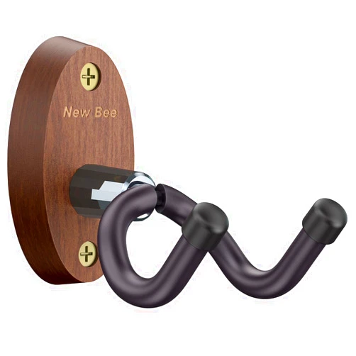 New bee Guitar Wall Mount, Guitar Hanger Wall Hook Holder Stand Bracket with Screws, Guitar Wall Hangers Fits All Size Ukulele Guitars Bass Mandolin Banjo