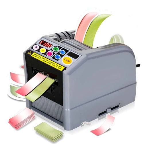 BSTGEKELY Automatic Tape Dispenser,Upgrade Ribbon Cutting Machine,Electric Tape Cutting Machine with Manual&Auto Tape Cutter Ribbon Cutting 6-60mm Width 999mm Max Cutting Length for Flower Warehouse Office