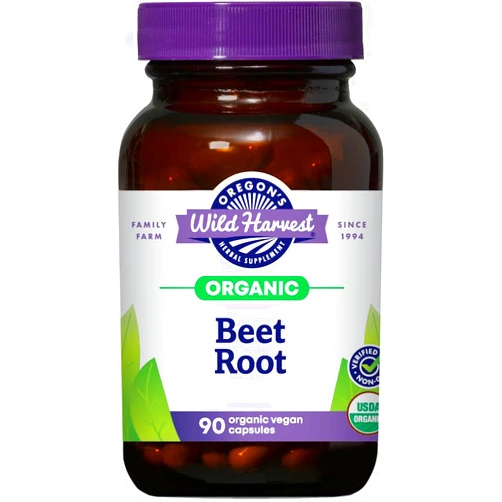 Oregon's Wild Harvest Organic Beet Root Capsules – 90 Vegan Capsules – USDA Certified Organic Beet Root Powder – Non-GMO, Gluten-Free, Dairy-Free, Soy-Free – Grown in North America – Made in The USA
