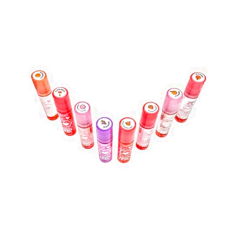 Generic Amuse Cosmetics Roll On Rollerball Kissing Fruit Lip Gloss Strawberry Apple Grape Cherry Peach Orange Gum (Peach)
