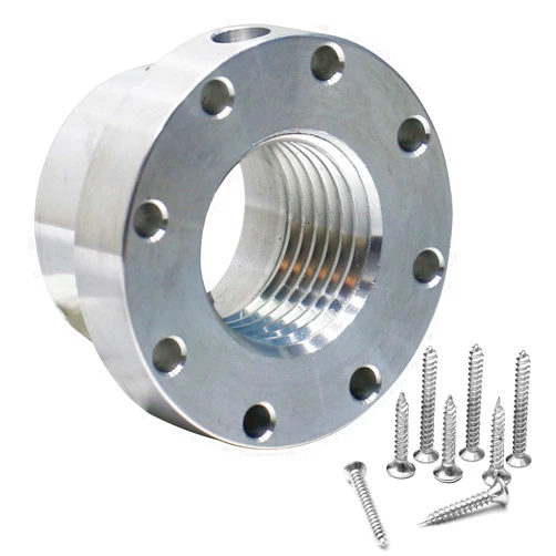HAowosi Woodworking 2-1/2” Lathe Faceplate,Aluminum Faceplate with Screwchuck for 1-1/4