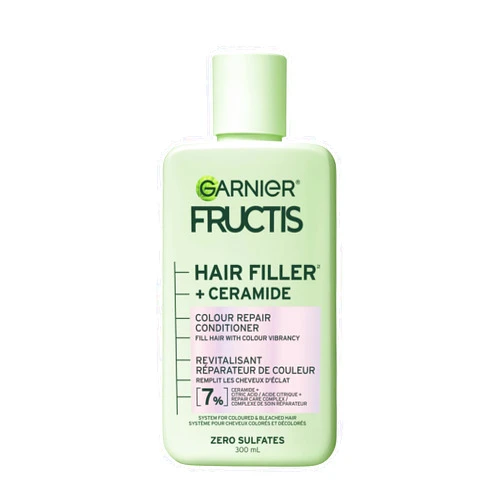 Garnier Fructis Hair Filler Color Repair Conditioner with Ceramide, Smoothing & Sulfate Free Conditioner for Colored, Bleached Hair, 10.1 Fl Oz, 1 Count