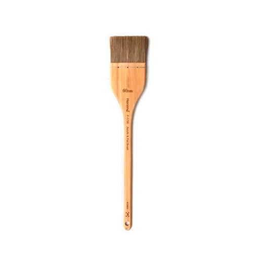 Herend Brush Series F-1730 (30mm ~ 100mm) for Watercolor Oilcolor Acrylic with Ox Hair/Hake Flat Paintbrush (60mm)