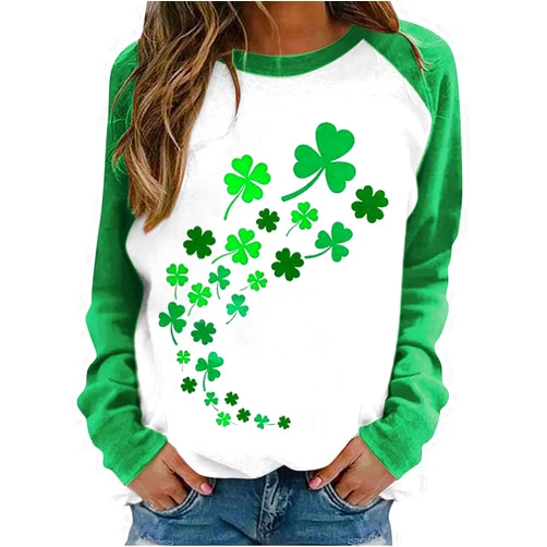 Fronage Women's Floral Printed Sweatshirt Long Sleeve Crewneck Casual Loose Vintage FLower Graphic Pullover Tops