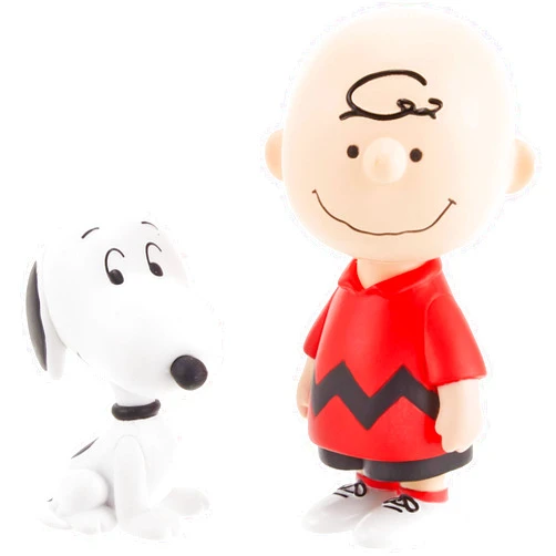 MEDICOM TOY Peanuts: Charlie Brown & Snoopy Ultra Detail Figure, Multicolor