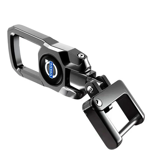 Wuduoduoir Car Fob Keychain Metal Keyring Key Chain Replacement for Volvo s60 s90 xc60 xc40 xc90 v60 v90 Men and Women with 360 Degree Rotatable car accessories Keychains