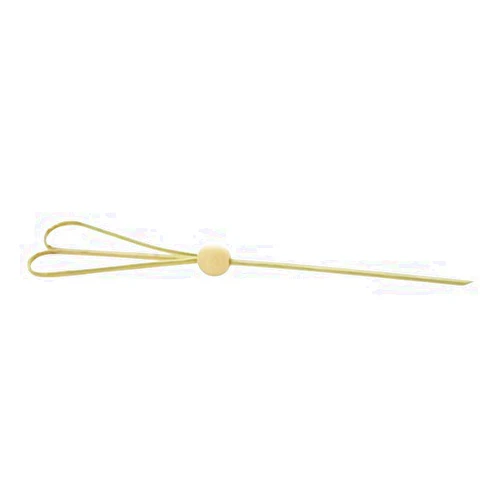 PacknWood Bamboo Skewer with Looped Heart Design (Case of 100), PacknWood - Natural Bamboo Picks Appetizer Skewers with Bamboo Bead Ball (5.9