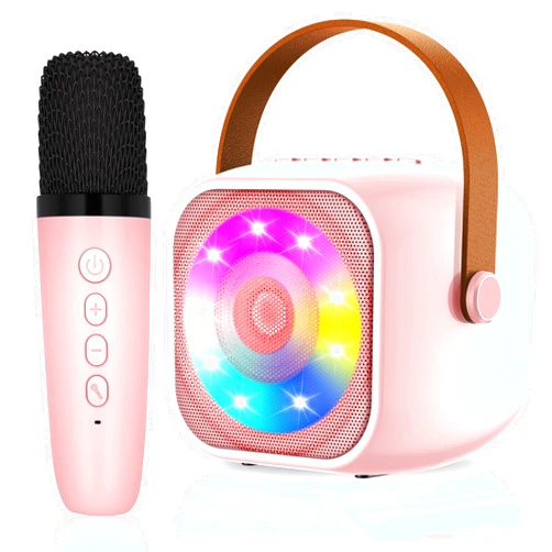 MicQutr Karaoke Machine for Kids Adults, Mini Karaoke Microphone Toys for 3-12 Years Old Girls, Portable Wireless Mic with Bluetooth Speaker, Birthday Gifts for 5 6 7 8 9 10 11 Years Teens Girl Boys