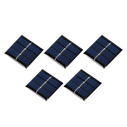 MECCANIXITY Mini Solar Panel Cell 1.5V 60mA 0.09W 30mm x 30mm for DIY Electric Power Project Pack of 5