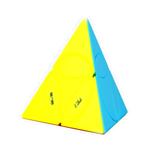 CuberSpeed QY Toys Coin Tetrahedron stickerless Magic Cube Puzzle