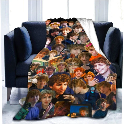 SUNZHI Blanket Walker Actor Scobell Throw Flannel Blankets for Sofa Office Car Camping Yoga Travel Home Decoration Cozy Plush Beach Blanket Gift 50