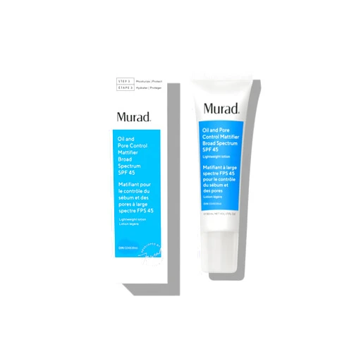Murad Oil & Pore Reducing Facial Moisturizer - Acne Control Mattifier with Broad Spectrum SPF 45 - Lightweight Face Lotion Backed by Science