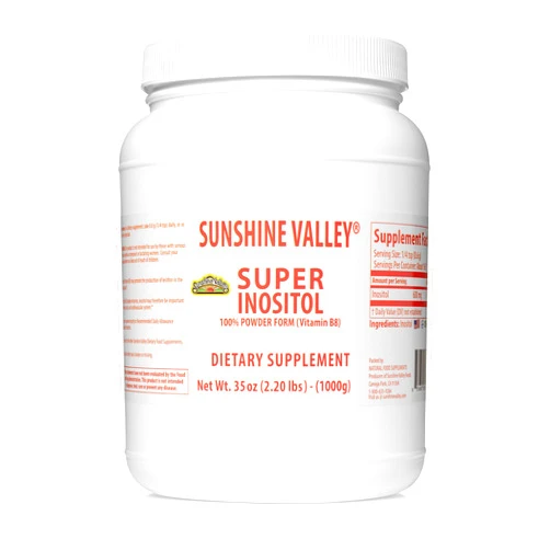 Sunshine Valley® Super Inositol, Vitamin B8 Powdered Dietary Supplement, Natural & PCOS Fertility Supplement, Hormonal Balance & Healthy Ovarian Function Support - 35oz