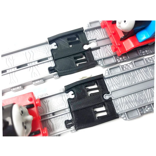TrainLab Thomas Adventures to Thomas Take-n-Play Train Track adapters. Includes Mini Dog Bones! (Black)