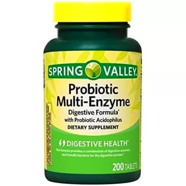 Godes Spring Valley Multi-Enzyme Probiotic 200 Tablets + Your Vitamin Guide