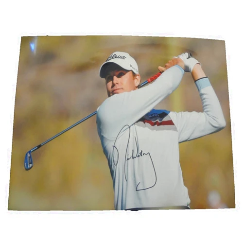 Authentic_Memorabilia Nick Watney Autographed PGA 11x14 W/PROOF, Picture of Nick Signing For Us, PSA/DNA Authenticated, Masters Championship, PGA Championship, US Open Championship, The Open Championship, PGA Tour, Golf