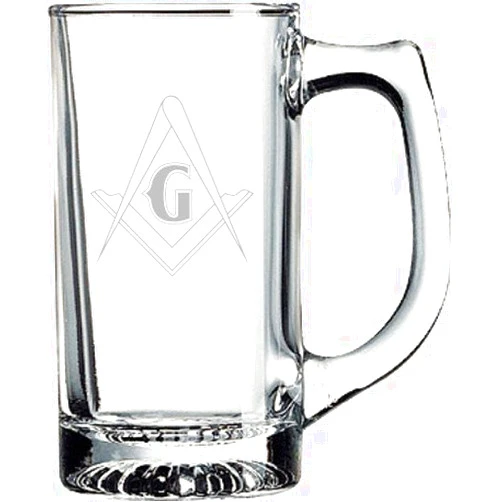 GIFTS INFINITY Masonic Glass Engraved Mug