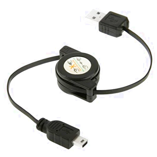 PHONIL Retractable USB Cable Charger Power Wire Sync Data Cord for T-Mobile Motorola Active W450 - T-Mobile Motorola RAZR V3 - T-Mobile Motorola Renew W233 - T-Mobile Motorola RIZR Z3