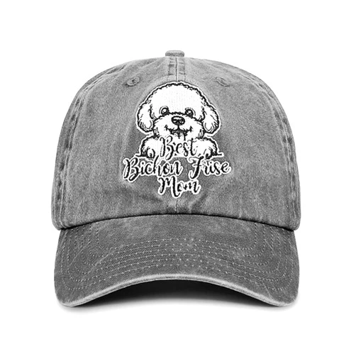 InnoBeta Bichon Frise Mom Gifts Hat for Women, Bichon Frise Gifts for Christmas, Birthday, Adjustable Embroidered Baseball Cap
