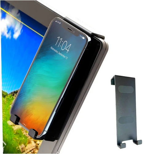 AEROW Phone Holder Compatible with Peloton Bike & Bike+ Cell Phone Mount - Hangs on All Indoor Bike Monitors