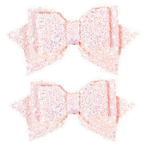 Miroksh 4 inch Glitter Light Pink Hair Bows Clips Sparkling Sequin Cheer Barrettes Alligator Hairpins for Toddler Teens School Girls Children Women Xmas Valentines Birthday Gift