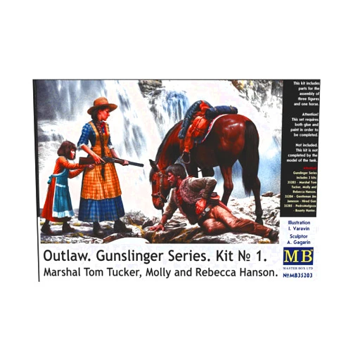 Masterbox Master Box 35203-1/35 Marshal Tom Tucker, Molly and Rebecca Hanson.