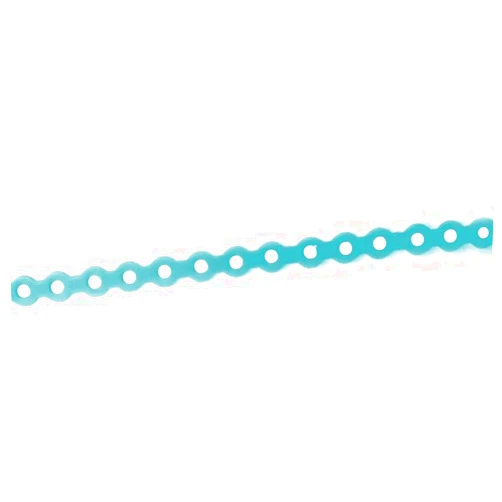 Faruijie Colourful Elastic Power Chain for Braces Dental Orthodontic Powerchains 3 Sizes Ortho Rubber Band(Long,Green 17#)